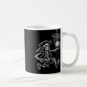 Skeleton Pirate Sketll Funny Halloween Sketll Play Coffee Mug