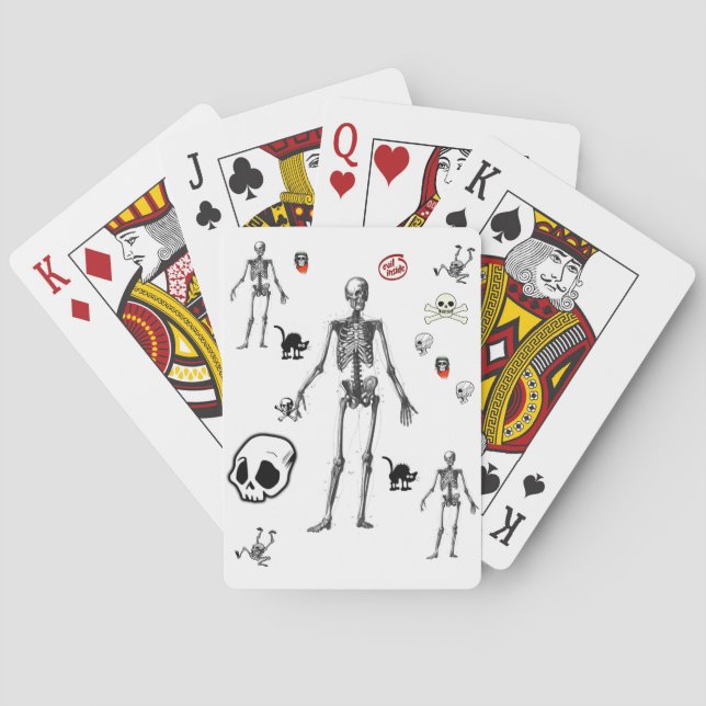 Skeleton Playing Card Deck (Back)