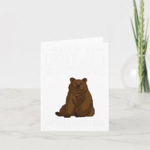 Skeleton Playing Golf  Card