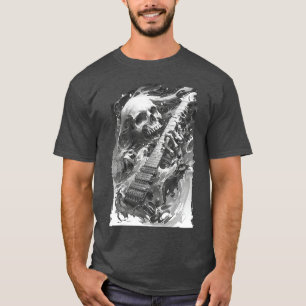 Skeleton playing guitar Rock Shredding Guitar 1 1 T-Shirt