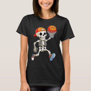 Skeleton Playing Sketll Halloween Costume Funny Me T-Shirt