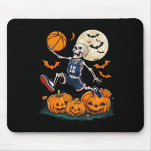 Skeleton Playing Sketll Halloween Men Boys Sketll  Mouse Pad