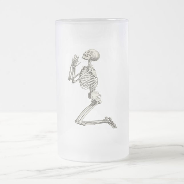 Skeleton Praying Halloween Mug (Center)
