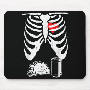 Skeleton Pregnancy Taco Beer Xray Halloween Soon D Mouse Pad