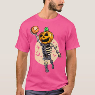 Skeleton Pumpkin Baller T-Shirt