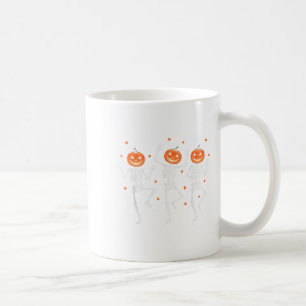 Skeleton Pumpkin Soky Dancing Halloween Dance Cost Coffee Mug