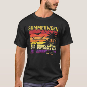Skeleton Pumpkin Summer Vacation Halloween Vibes B T-Shirt
