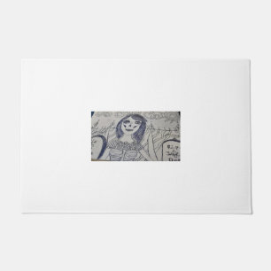 Skeleton Queen — Gothic Graveyard Halloween Art Doormat