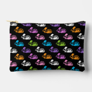 Skeleton Rabbit Pattern Accessory Pouch