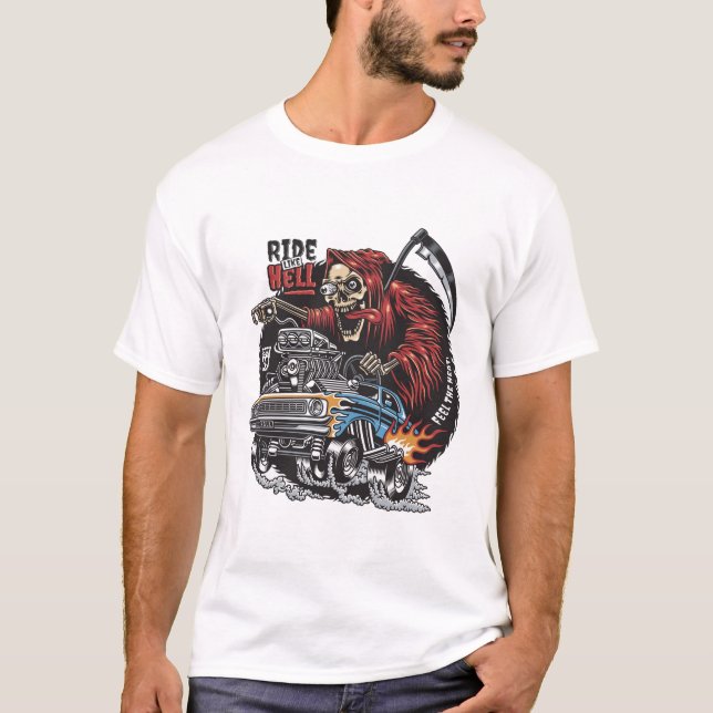 Skeleton racing T-Shirt (Front)