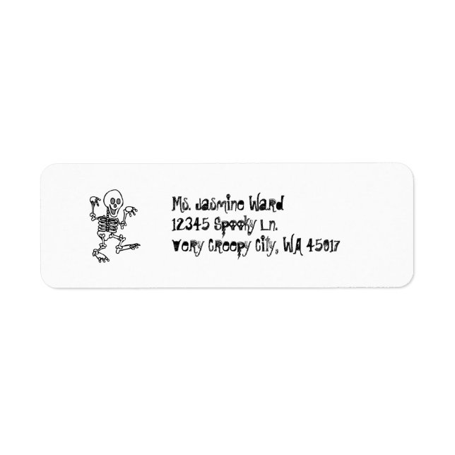 Skeleton Return Address Label (Front)