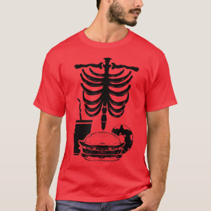 Skeleton Rib Cage Bones Junkfood Xray  T-Shirt