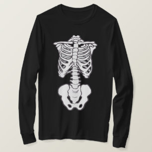 Skeleton Rib Cage Gifts Men Women Halloween Costum T-Shirt