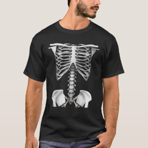 Skeleton Rib Cage Halloween Costume Gifts For Men  T-Shirt