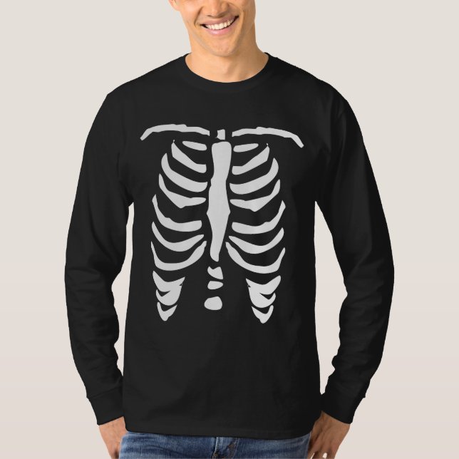 Skeleton rib cage shirt for Halloween (Front)