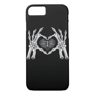 Skeleton Ribs Hand Heart Sign Case-Mate iPhone Case