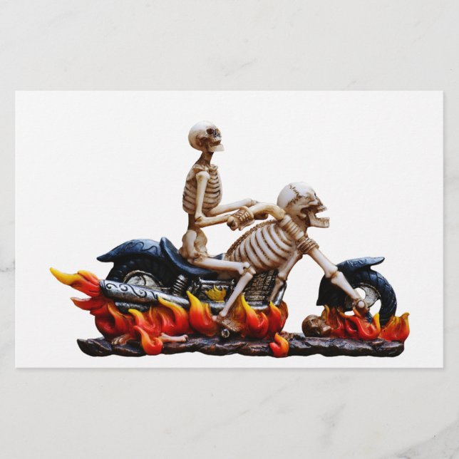 Skeleton Rider Stationery (Front)