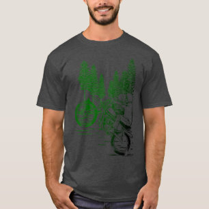 Skeleton Riding a Wheelie  Motorcycle Stunt  Motoc T-Shirt