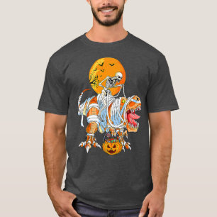 Skeleton Riding Mummy Dinosaur T re For Boys Kids  T-Shirt