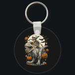 Skeleton Riding Mummy Dinosaur T Rex Kids Boys Men Key Ring<br><div class="desc">Skeleton Riding Mummy Dinosaur T Rex Kids Boys Men Halloween</div>