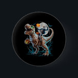 Skeleton Riding Mummy Pumpkin T Rex Dinosaur Funny 6 Cm Round Badge<br><div class="desc">Skeleton Riding Mummy Pumpkin T Rex Dinosaur Funny Halloween</div>
