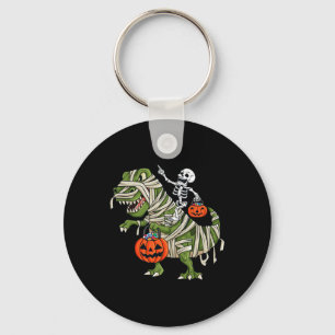 Skeleton Riding Mummy T Rex Halloween Boys Girls K Key Ring