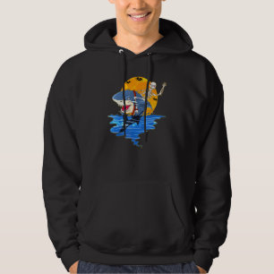 Skeleton Riding Shark   Halloween Costume Autumn   Hoodie