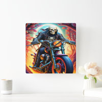 Skeleton Riding through the fire cave