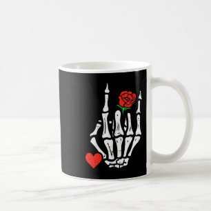 Skeleton Rock Band Punk Rocker Valentines Day Men Coffee Mug