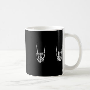 Skeleton Rock Hand Lazy Halloween Costume Cool Bon Coffee Mug