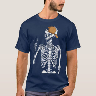 Skeleton Rocker Black History Month Cool BLM Melan T-Shirt