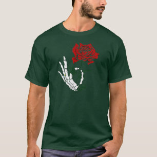 Skeleton Rose Bride Tattoo Design Tee