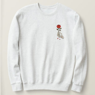 Skeleton Rose Halloween Sweatshirt