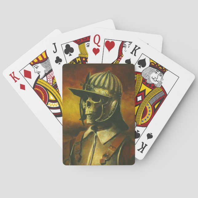 Skeleton Roundhead Playing Cards (Back)