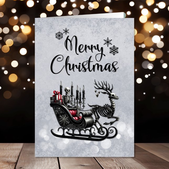 Skeleton Santa Gothic Christmas Card (Creator Uploaded)