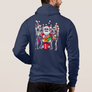 **Skeleton Santa Party – Funny 3D Christmas Skelet Hoodie