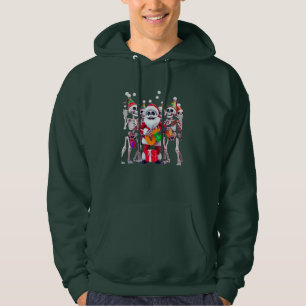 **Skeleton Santa Party – Funny 3D Christmas Skelet Hoodie