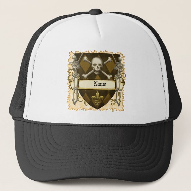 Skeleton Shield  hat (Front)