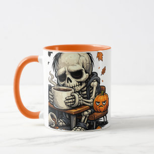 Skeleton Sips Autumn Brew Mug