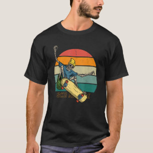Skeleton Skateboarding Lazy Skatepark Skeleton Ska T-Shirt