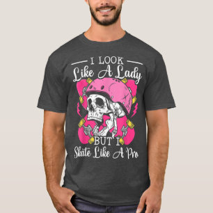 Skeleton Skater Skull Head T-Shirt