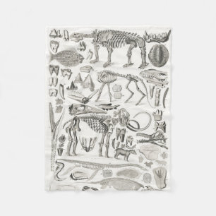 Skeleton Skull Animal Halloween Fleece Blanket