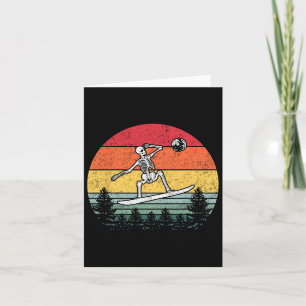 Skeleton Snowboarding Snowboard Moon Snowboarder - Card