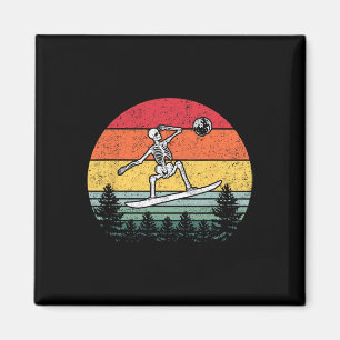 Skeleton Snowboarding Snowboard Moon Snowboarder - Magnet