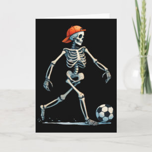 Skeleton Soccer Halloween Costume Funny Men Boys K Card