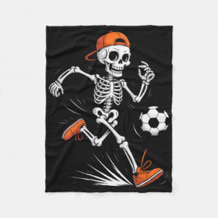 Skeleton Soccer Halloween Costume Funny Men Boys K Fleece Blanket