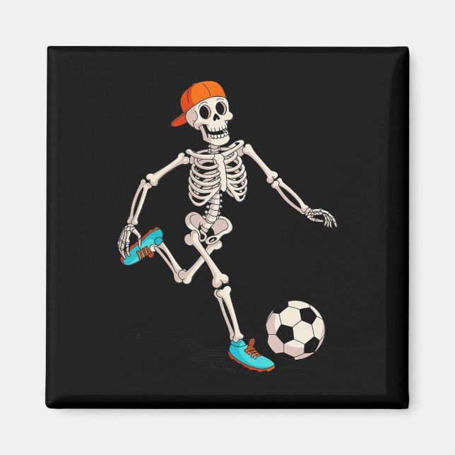 Skeleton Soccer Halloween Costume  Magnet (Front)
