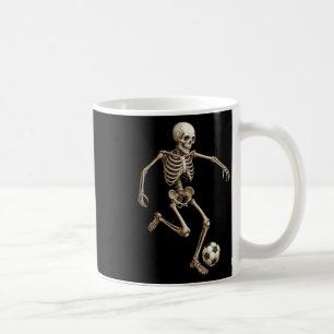 Skeleton Soccer Retro Halloween Costume Funny Men Coffee Mug