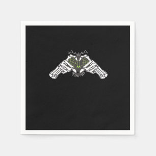 Skeleton Spider Heart Napkin