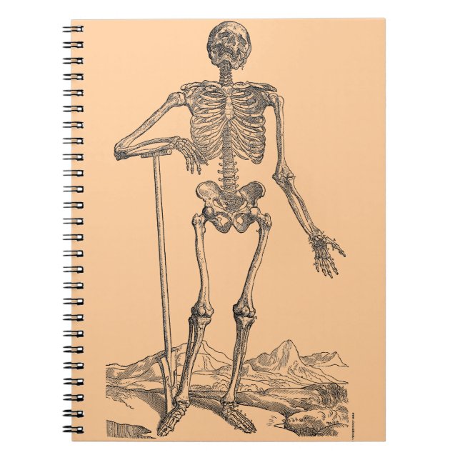 Skeleton Spiral Notebook (Front)